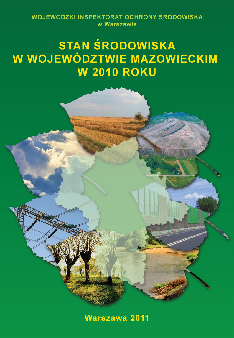Okładka Stan środowiska w województwie mazowieckim w 2010 roku
